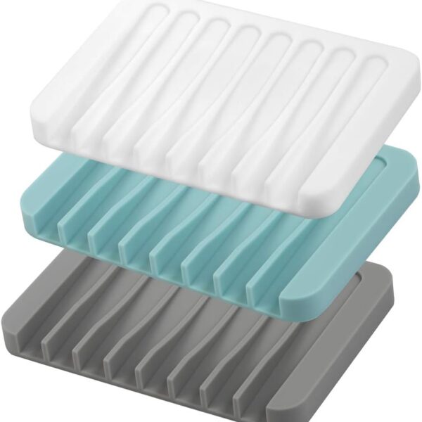 3PCS Self Draining Soap Holder